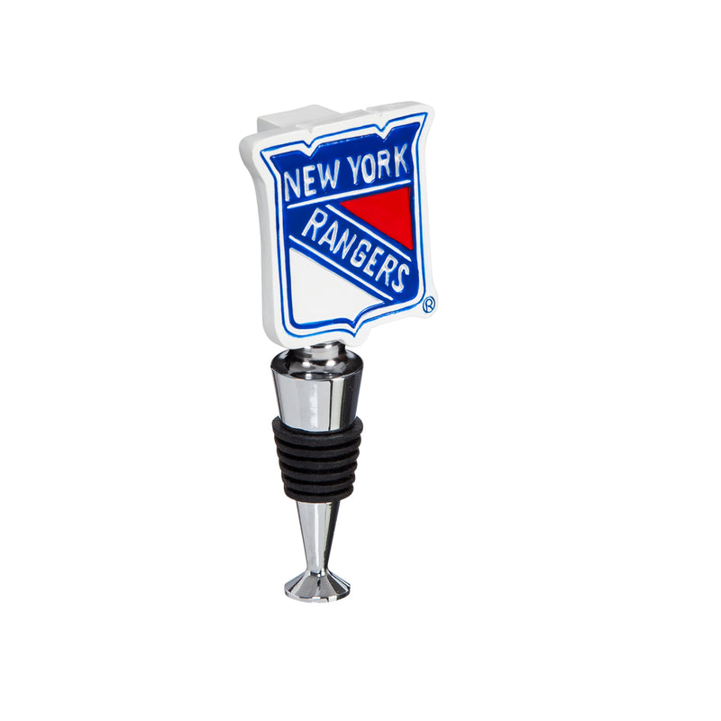Team Sports America New York Rangers Hand-Painted Team Logo Bottle Stopper