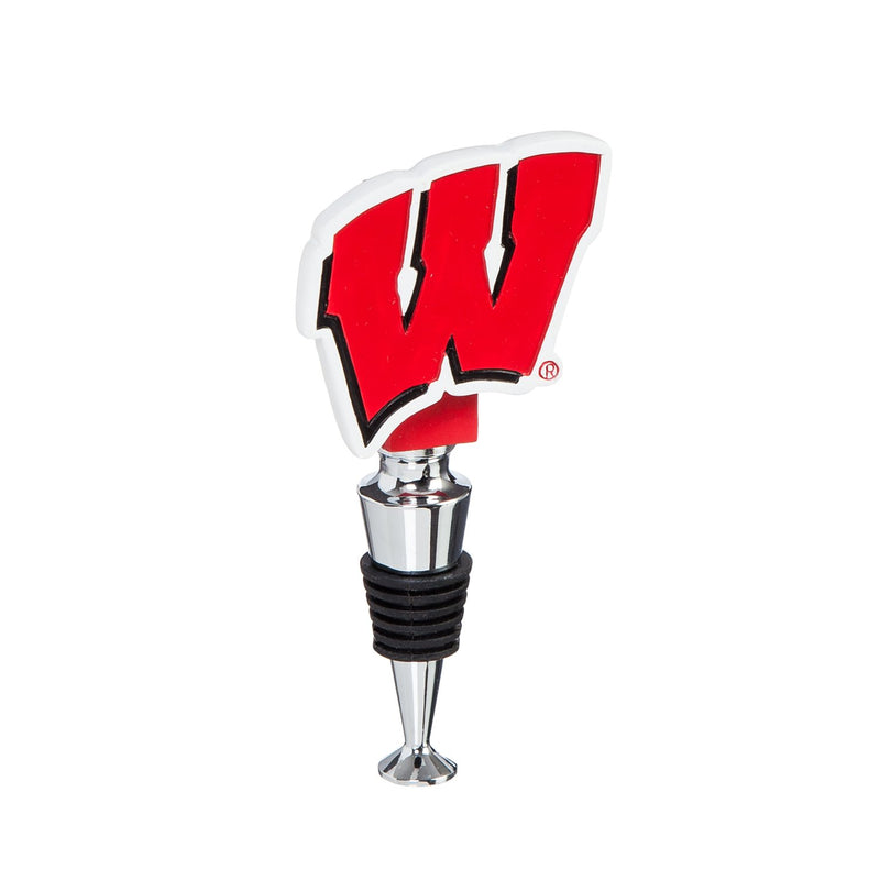 Team Sports America University of Wisconsin-Madison Hand-Painted Team Logo Bottle Stopper