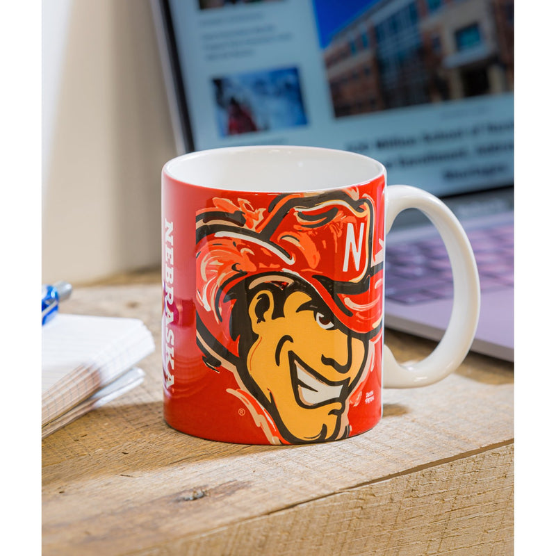 Evergreen University of Nebraska, 11oz Mug Justin Patten, 3.25'' x 5 '' x 3.75'' inches