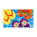 Bright Flip Flops Embossed Floor Mat,41em2393