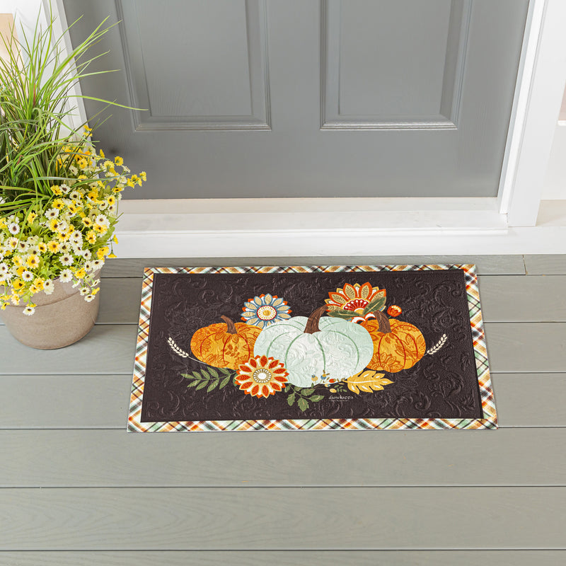 Evergreen Floormat,Harvest Blessings Embossed Floor Mat,18x30x0.5 Inches