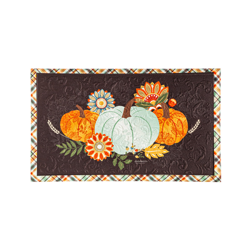 Evergreen Floormat,Harvest Blessings Embossed Floor Mat,18x30x0.5 Inches