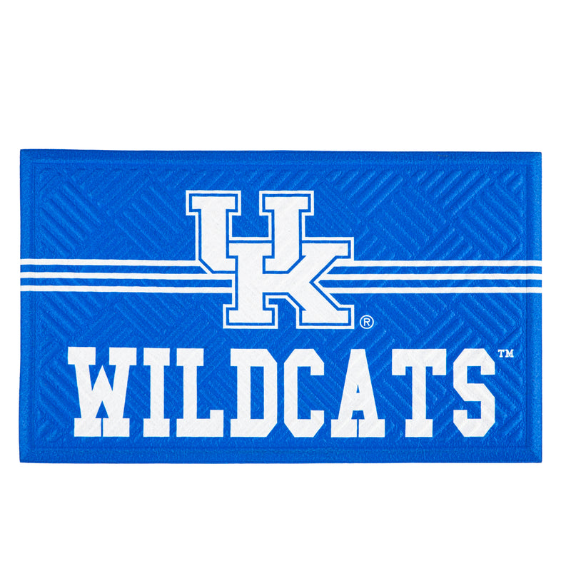 Evergreen Floormat,Embossed Mat, Cross Hatch, University of Kentucky,0.25x30x18 Inches