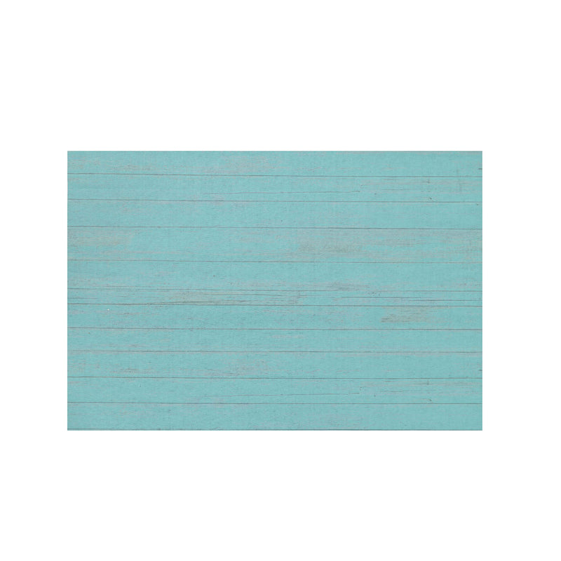 Evergreen Floormat,Blue Wood Plank Layering Mat,26.5x42x0.08 Inches