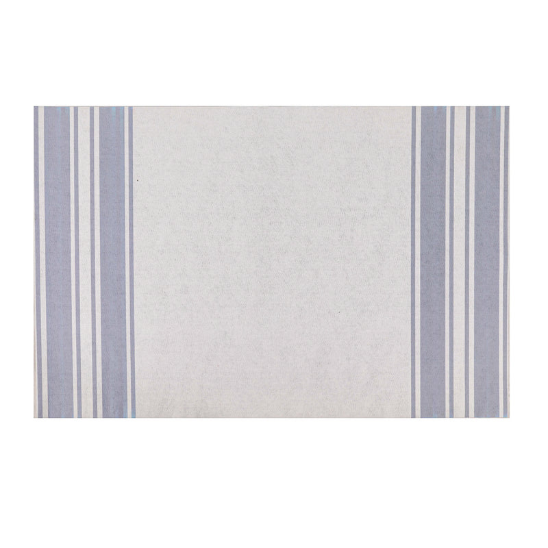 Evergreen Floormat,Grey Ticking Stripe Layering Mat,42x0.08x26.5 Inches