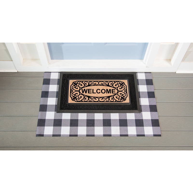 Evergreen Floormat,Buffalo Check Layering Mat,26.5x42x0.08 Inches