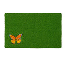 Monarch Butterfly Embroidered Grass Mat,41gm001