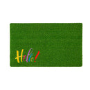 Hello Embroidered Grass Mat,41gm007