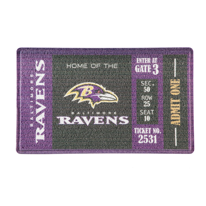 Evergreen Floormat,Turf Mat, Baltimore Ravens,30x0.47x18 Inches