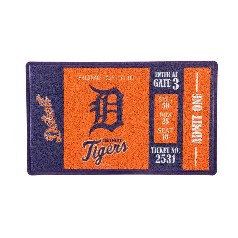 Evergreen Floormat,Turf Mat, Detroit Tigers,30x0.47x18 Inches