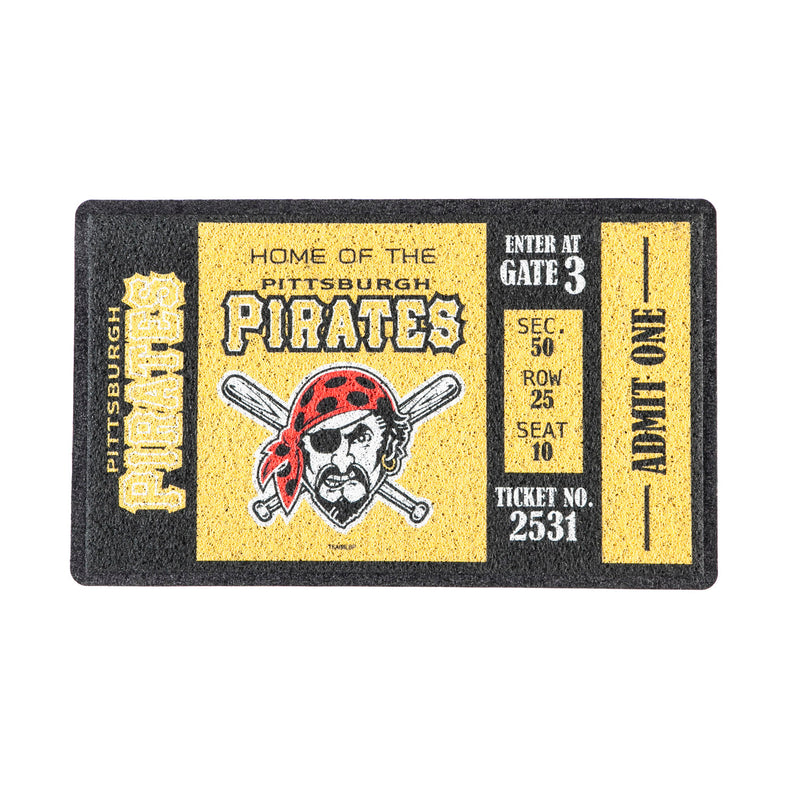 Evergreen Floormat,Turf Mat, Pittsburgh Pirates,30x0.47x18 Inches