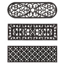 Ornate Rubber Stair Tread Mat, 3 Asst,41r2687