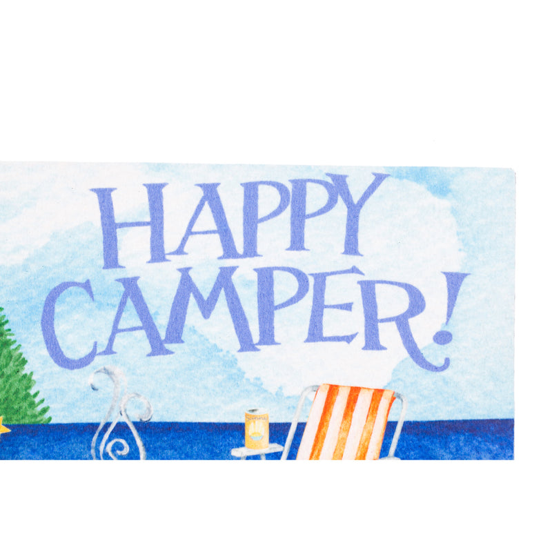 Evergreen Floormat,Happy Camper Sassafras Switch Mat,22x10x0.25 Inches