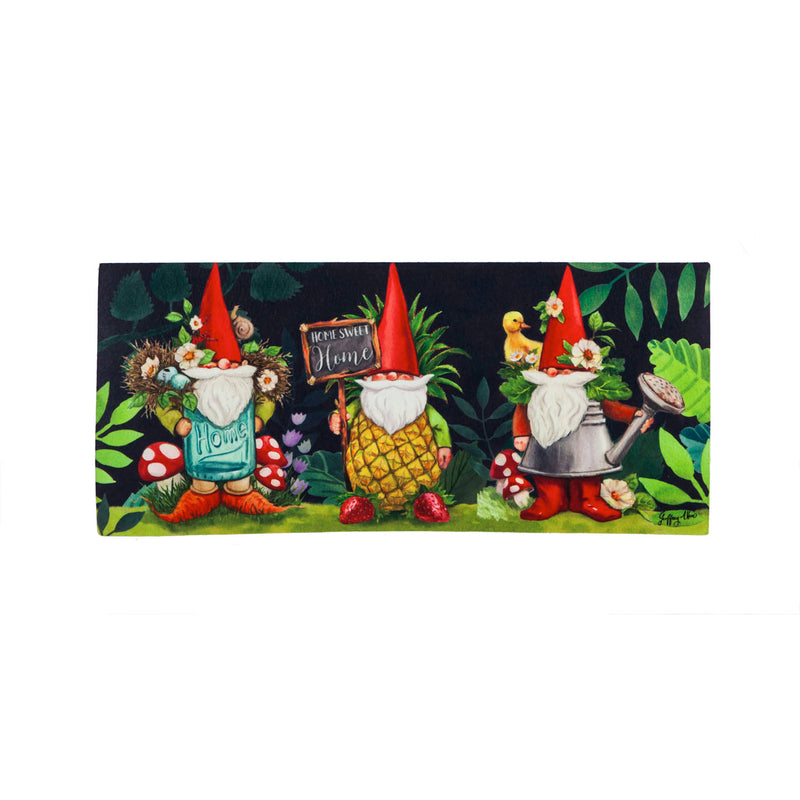Evergreen Floormat,Gnomes in the Garden Sassafras Switch Mat,22x10x0.2 Inches