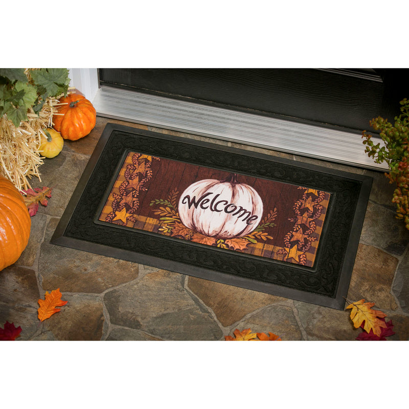 Evergreen Floormat,Country Pumpkin Sassafras Switch Mat,22x10x0.2 Inches