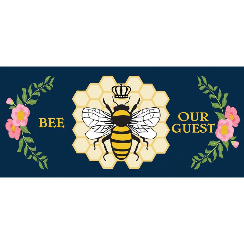 Evergreen Floormat,Bee Our Guest Sassafras Switch Mat,0.2x22x10 Inches