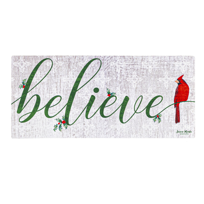 Evergreen Floormat,Believe Cardinal Sassafras Switch Mat,10x22x0.25 Inches