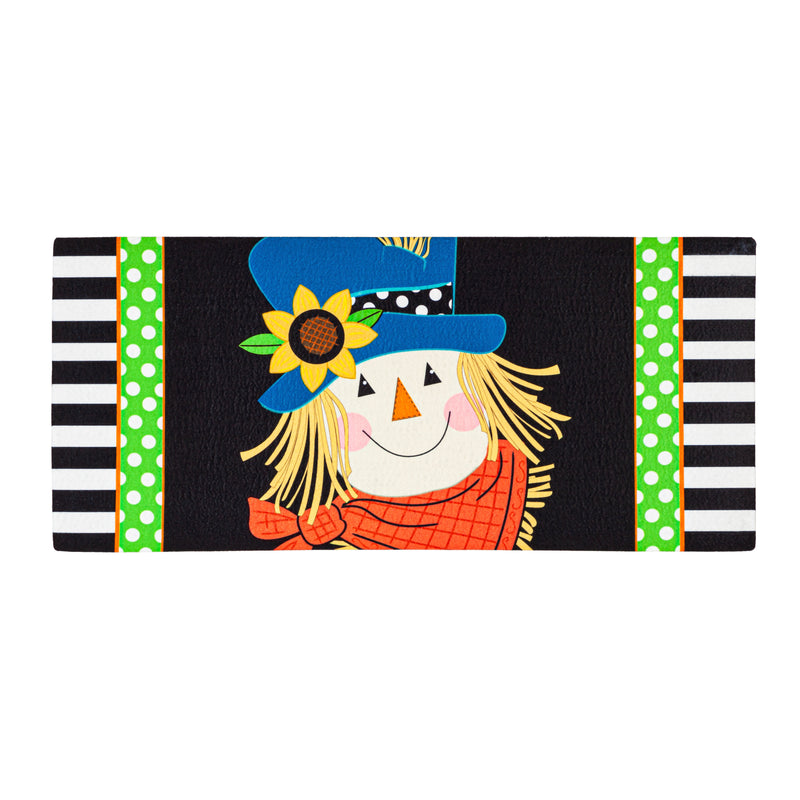 Evergreen Floormat,Scarecrow Friend Sassafras Switch Mat,22x0.2x10 Inches