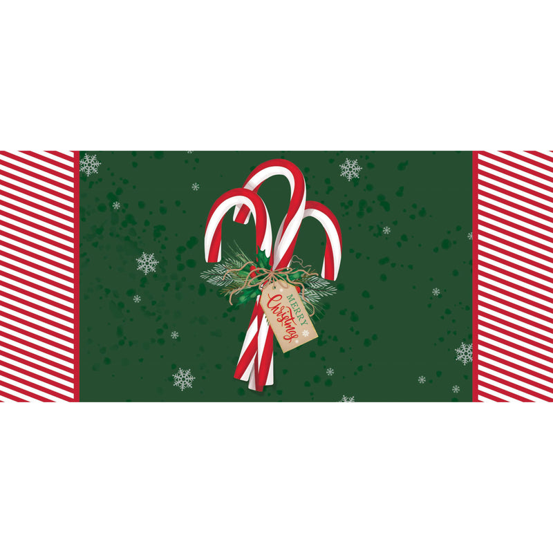 Evergreen Floormat,Candy Cane Sassafras Mat,0.2x22x10 Inches