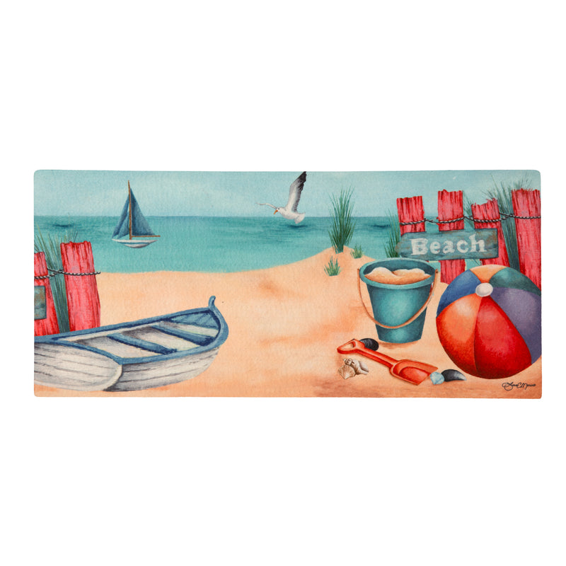 Evergreen Floormat,Beach Time Sassafras Switch Mat,22x0.2x10 Inches