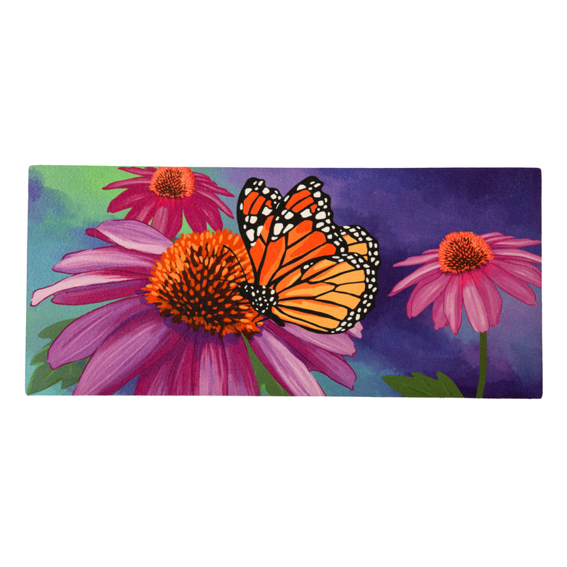 Evergreen Floormat,Cornflower & Butterfly Sassafras Switch Mat,22x0.2x10 Inches