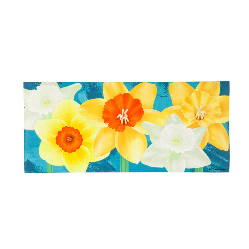 Evergreen Floormat,Daffodil Sassafras Switch Mat,22x0.2x10 Inches