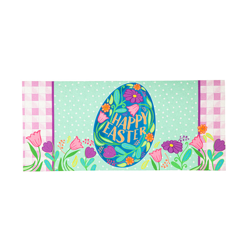Evergreen Floormat,Happy Easter Sassafras Switch Mat,22x0.2x10 Inches