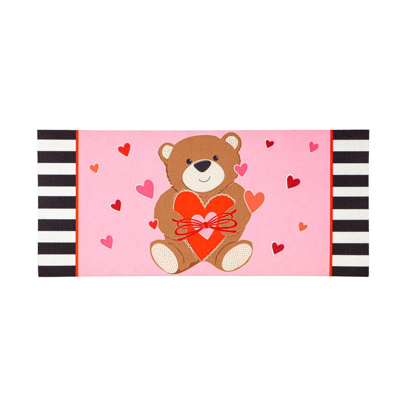 Evergreen Floormat,Valentine's Bear Sassafras Switch Mat,22x0.2x10 Inches