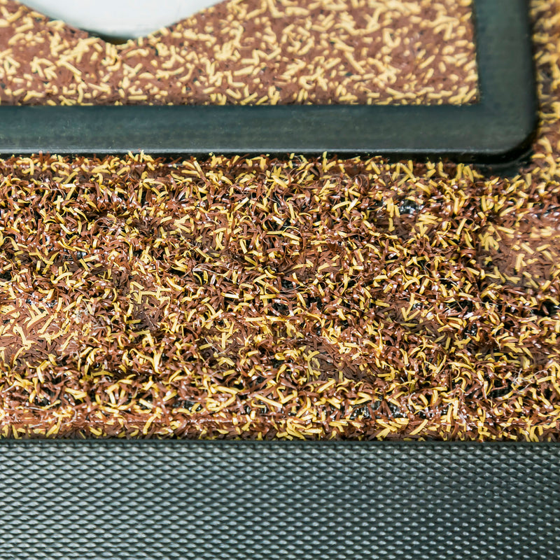 Evergreen Floormat,Brown Scroll Sassafras Mat Tray,18.5x0.28x30.9 Inches