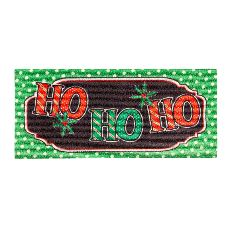 Evergreen Floormat,Ho Ho Ho Textured Sassafras Switch Mat,22x0.25x10 Inches