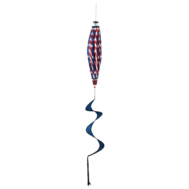 Evergreen Ballon Spinner,Stars & Stripes Balloon Spinner,15x15x55 Inches