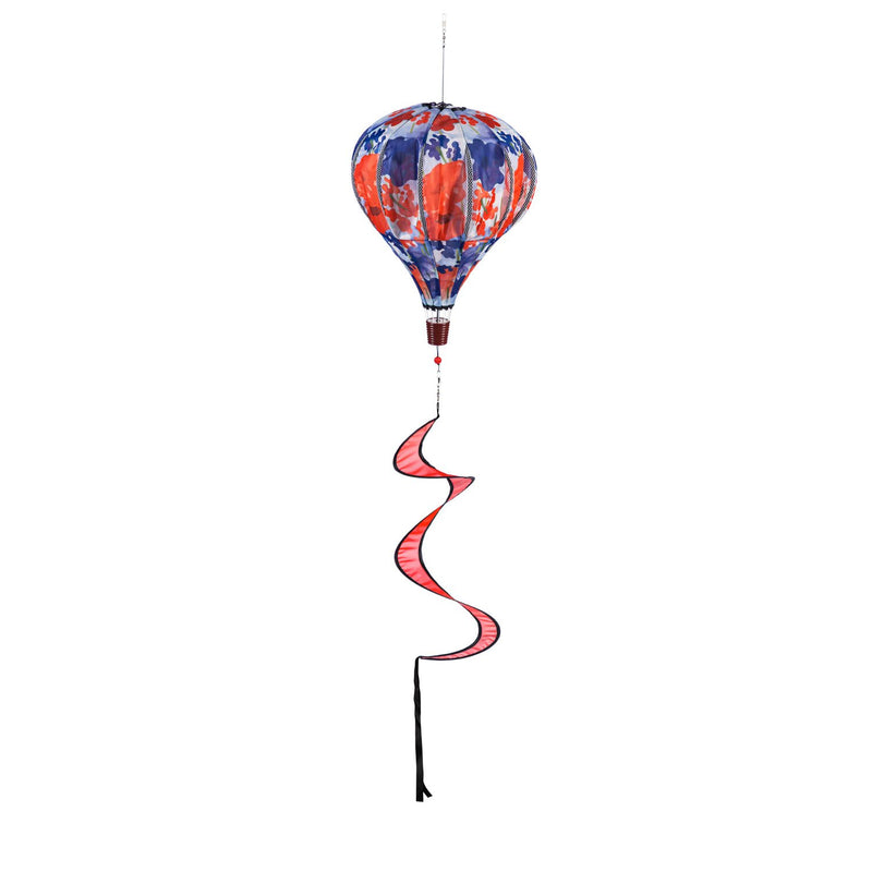 Patriotic Floral Balloon Spinner,15"x15"x55"inches