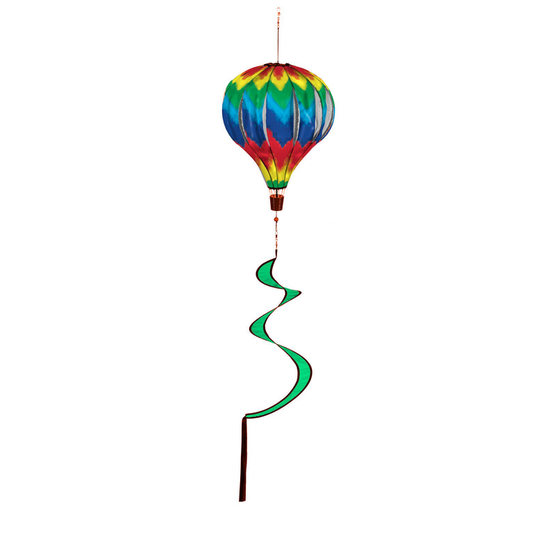 Evergreen Ballon Spinner,Tie-Dye Chevron Balloon Spinner,15x15x55 Inches