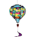 Stacked Spring Stacked Flower Pots Burlap Balloon Spinner,45bb464