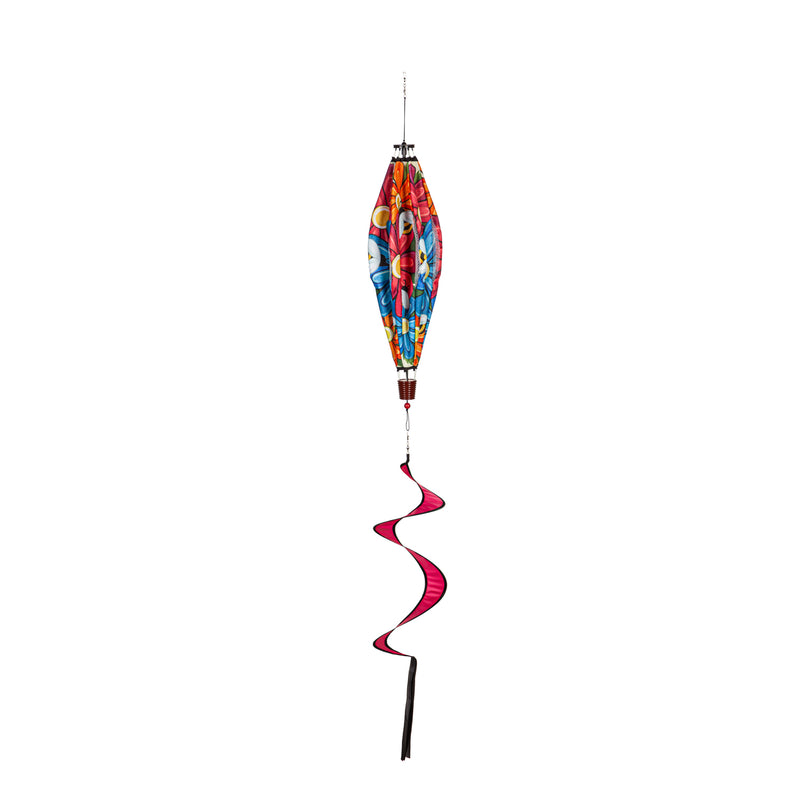 Spring Floral Burlap Balloon Spinner,45bb582