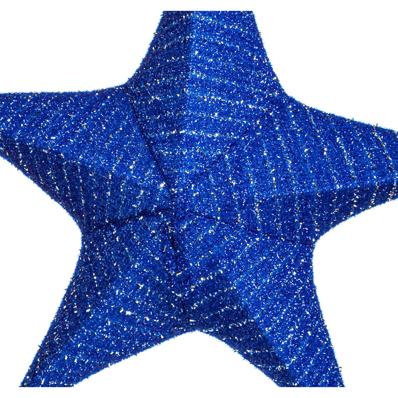 Evergreen Flag,Lighted Fabric Star, Small, Blue,17x6x17 Inches