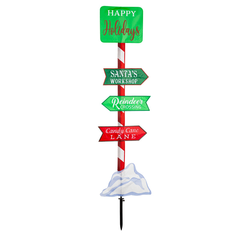 Holiday Trio Fabric Stake, 3 Asst,47fs062