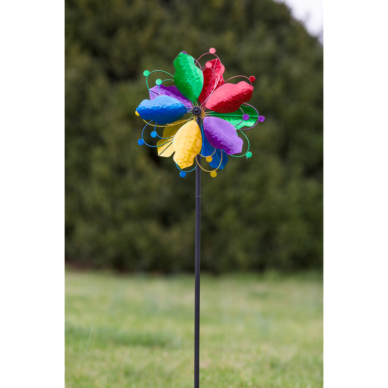 Blooms, Wind Spinner Topper, 14"x15.75"x6.75"inches