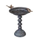 Cast Iron Bird Bath on Pedestal,47m1345