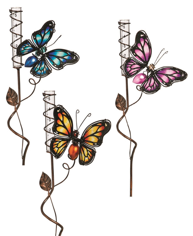 Butterfly Rain Gauge, 3 Asst.,47m169