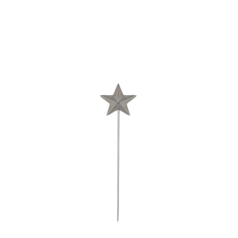 Evergreen Star and Angel Metal Plant Picks, 2 Asst., 4''x 0.5'' x 20'' inches