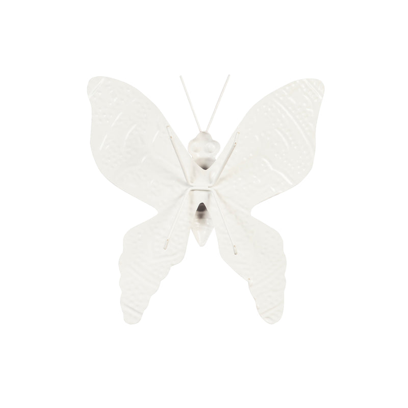 Evergreen Embossed Enamel Metal Insect Garden Statuary, Pink Tailed Butterfly, 2'' x 0'' x 0'' inches