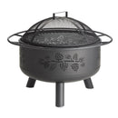 Pine Cone Wood Burning Fire Pit - Black,47m2704