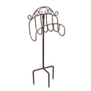 Wrought Iron Hose Holder with Ground Stake - Gunmetal,47m3013