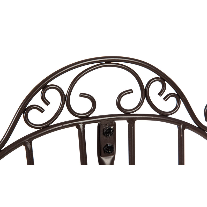 Wrought Iron Hose Holder with Ground Stake - Gunmetal,47m3013