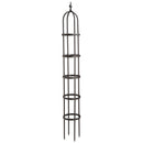 7' Powder-Coated Steel Garden Obelisk Bronze,47m3015