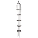 8' Powder-Coated Steel Garden Obelisk Bronze,47m3016