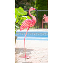 37.5"H Metal Flamingo Garden Statuary,47m3146