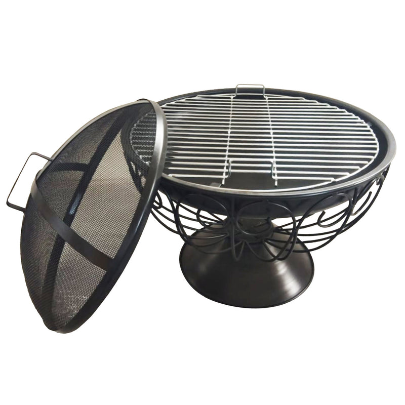 Iron Swirl Fire pit, 30"x30"x22"inches