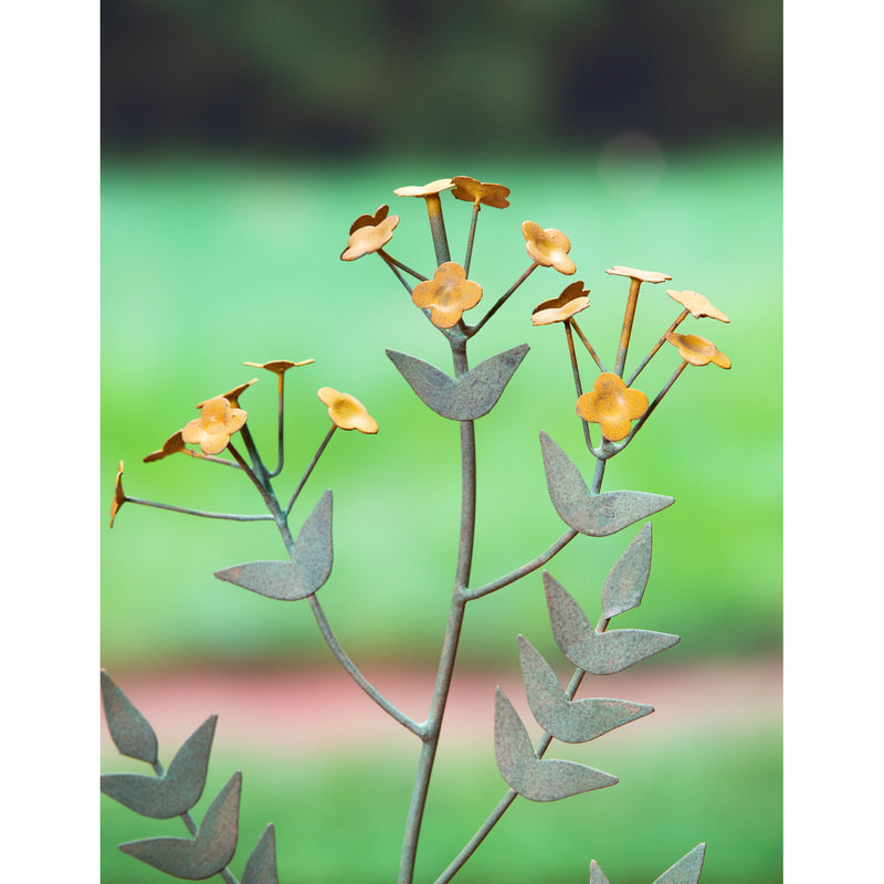Artisan Florals Metal Garden Stake, Set of 2, 9"x1"x31"inches